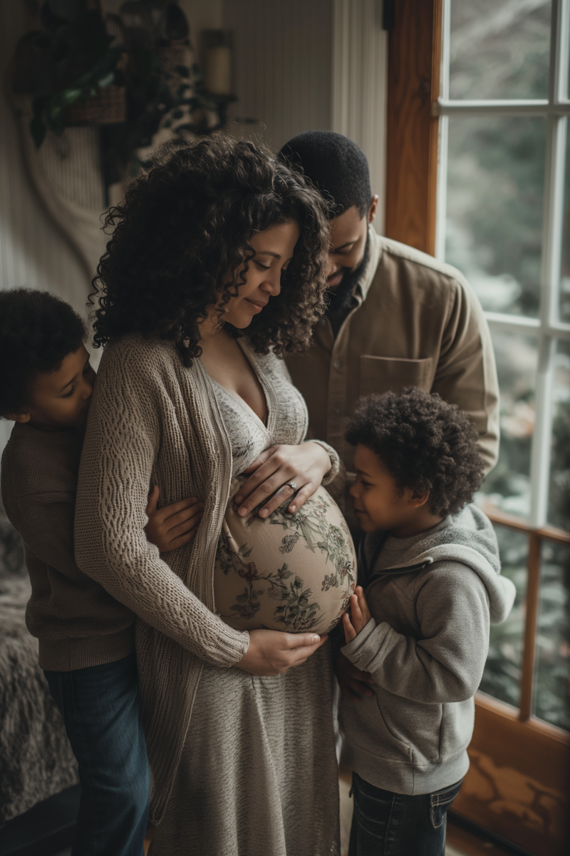 A family in a therapy session.