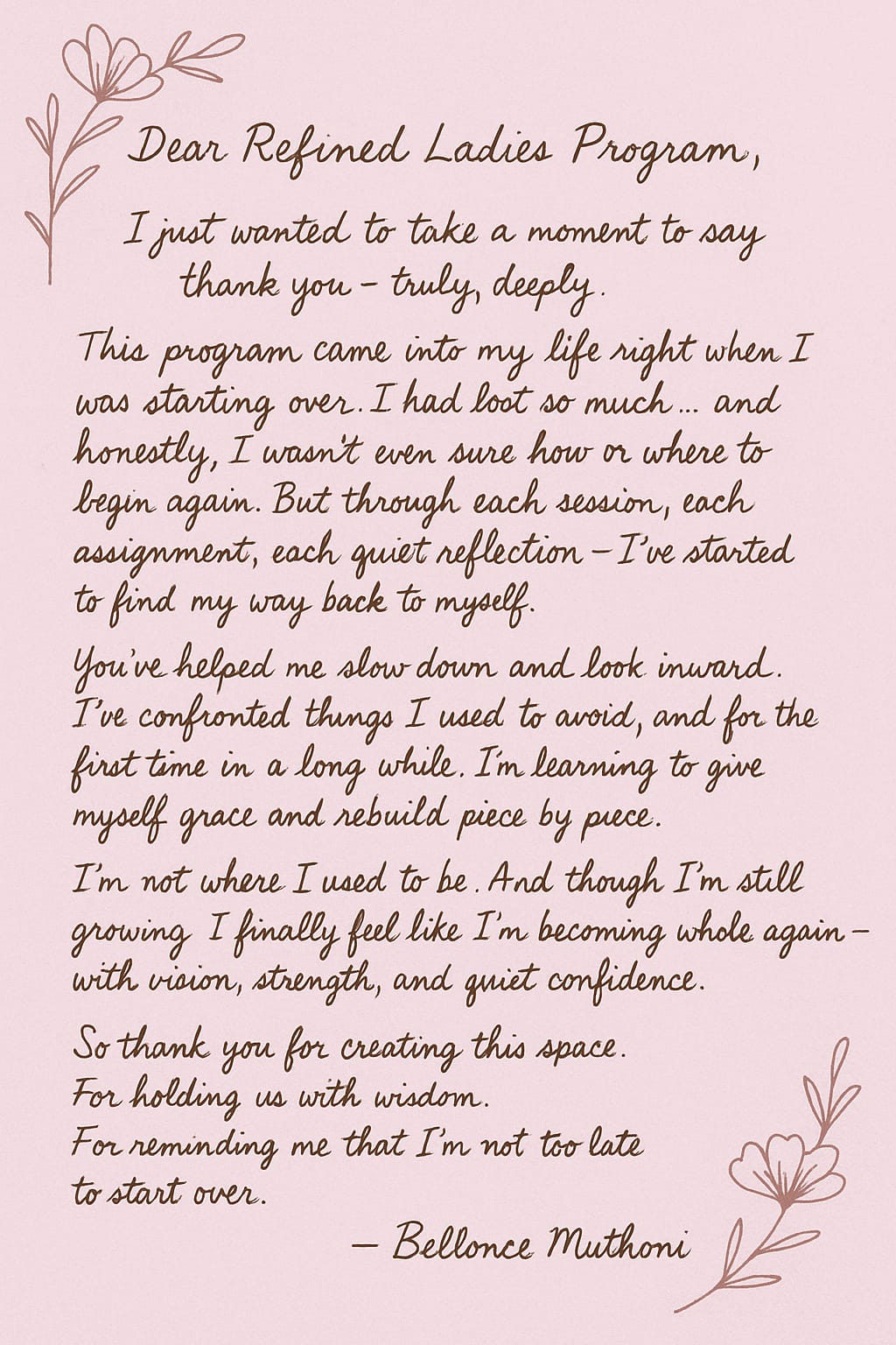 Client Testimonial